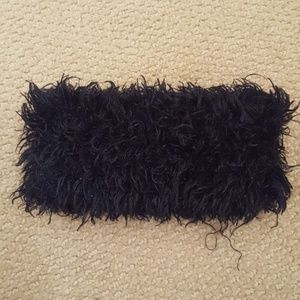 Black fuzzy headband